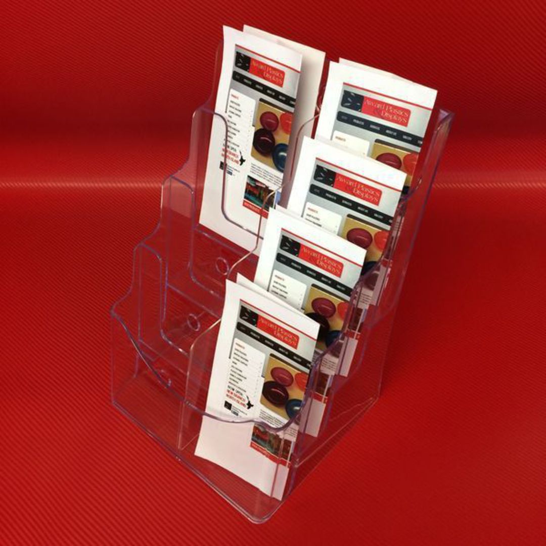 DLE 2-Wide x  4-Tier (8 Pocket) Brochure Holder image 1